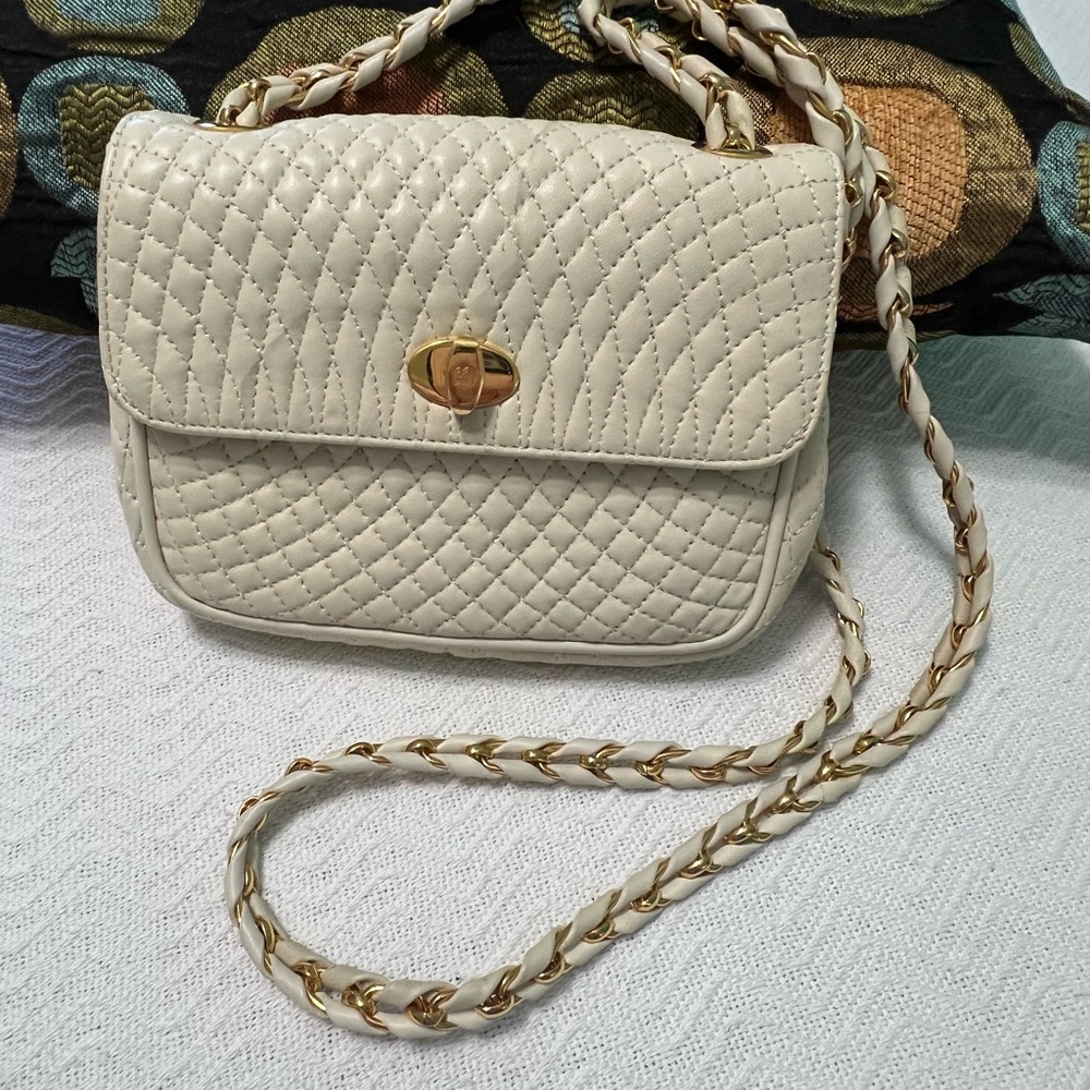 BALLY Creme Crossbody Gold